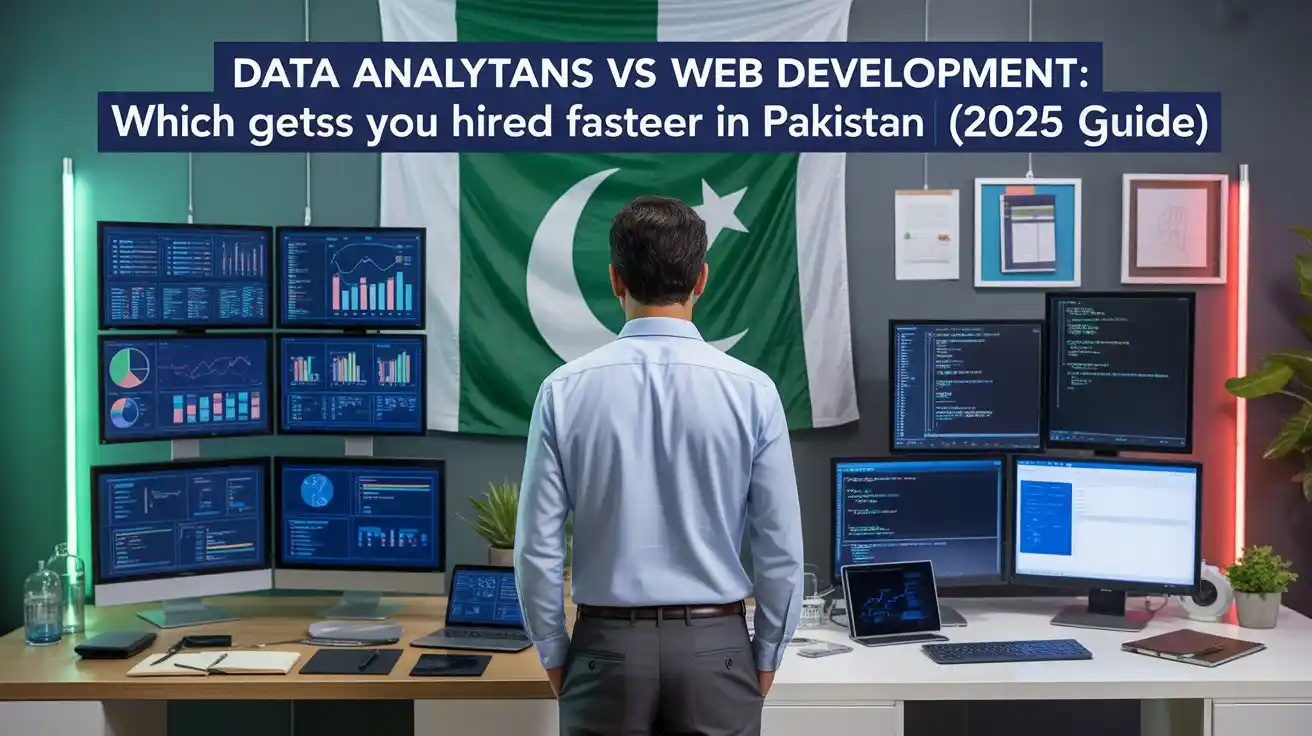 Data Analytics vs Web Development: Which Gets You Hired Faster in Pakistan (2025 Guide)