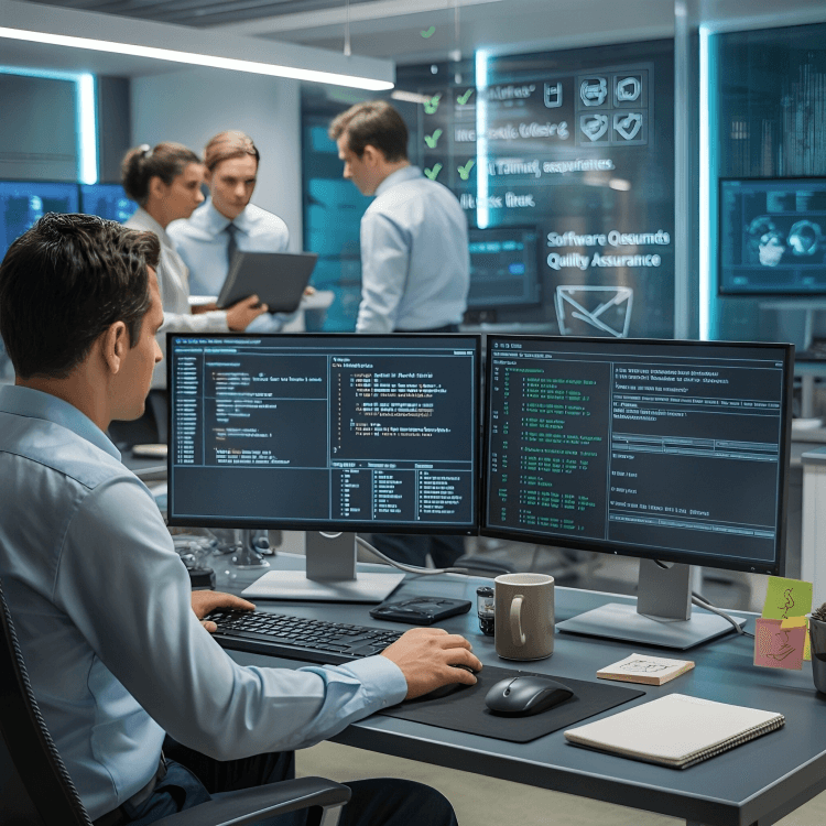 Software Quality Assurance Hero Background Image