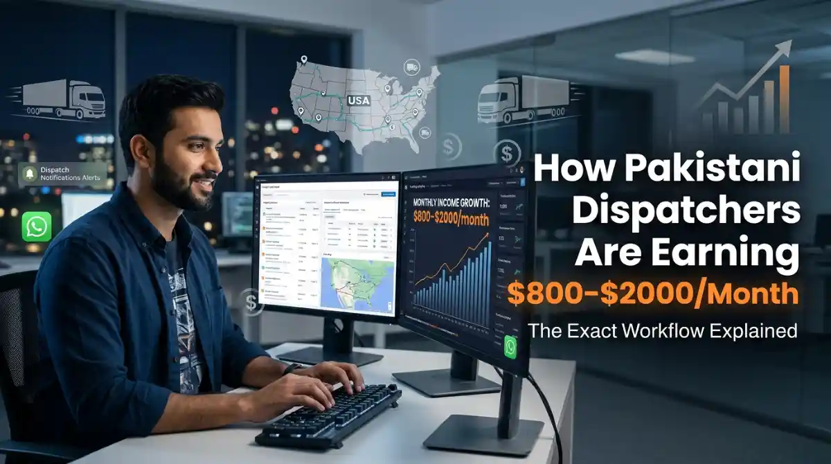 How Pakistani Dispatchers Are Earning $800–$2000/Month — The Exact Workflow Explained